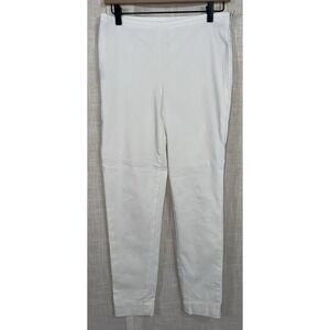 J. McLaughlin Ankle‎ Pants Women's Size 6 White Solid Side Zipper
